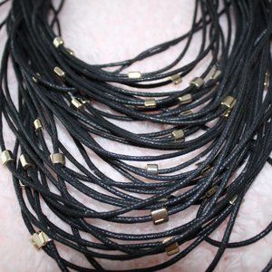 Leather cord necklace